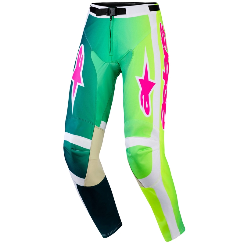 Alpinestars Racer Portl Motocrosshose grün-weiß-schwarz