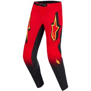 Alpinestars Supertech Scenz Motocrosshose rot-schwarz-gelb