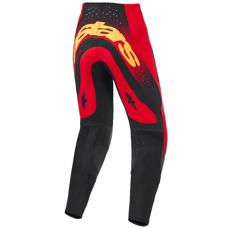 Alpinestars Supertech Scenz Motocrosshose rot-schwarz-gelb