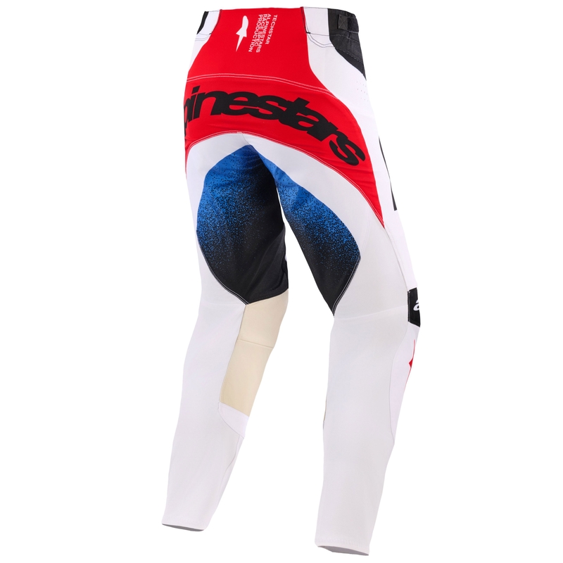 Alpinestars Techstar Knif Motocrosshose schwarz-weiß-blau-rot