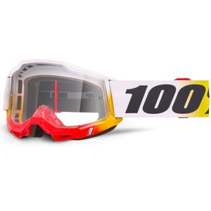 100% Accuri 2 Torken Motocross-Brille mit klarem Plexiglas