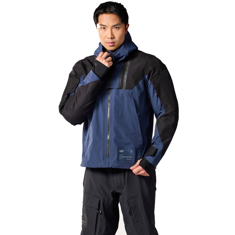 Revit Component 3 H2O Motorradjacke schwarz-dunkelblau