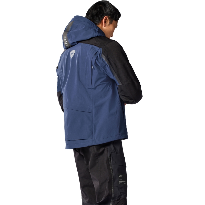 Revit Component 3 H2O Motorradjacke schwarz-dunkelblau