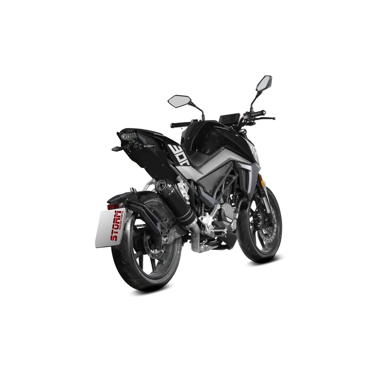 Auspuff komplett 1x1 STORM GP Black with carbon cap