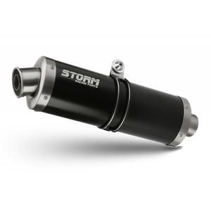 Full exhaust system 3x1 STORM OVAL Y.081.LX1B schwarz