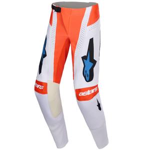 Alpinestars Techstar Knif Motocrosshose hellgrau-neonorange-schwarz