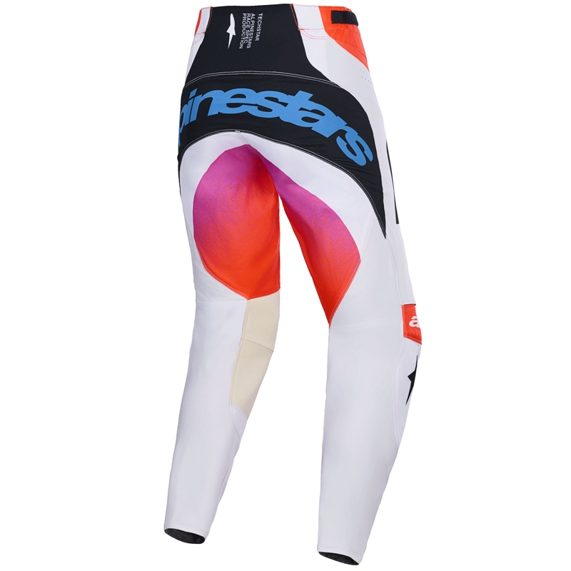 Alpinestars Techstar Knif Motocrosshose hellgrau-neonorange-schwarz