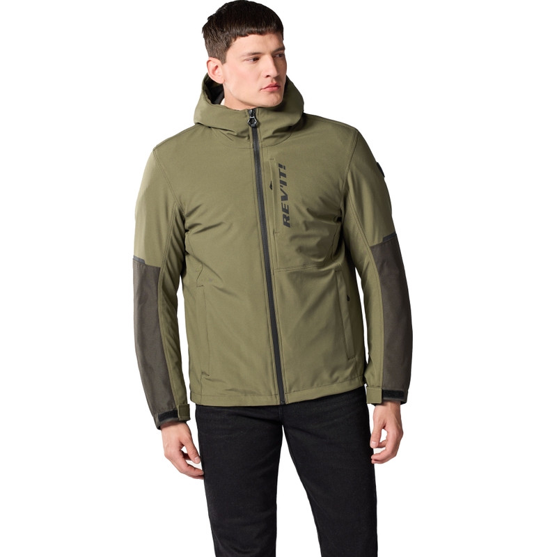 Revit Traffic 2 H2O Tarmac Motorradjacke grün