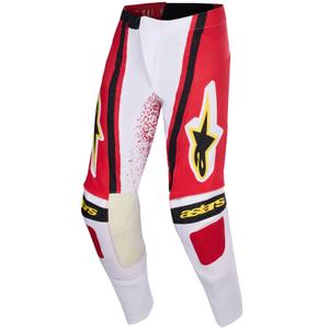 Alpinestars Techstar Nomur Motocrosshose hellgrau-rot-schwarz-gelb
