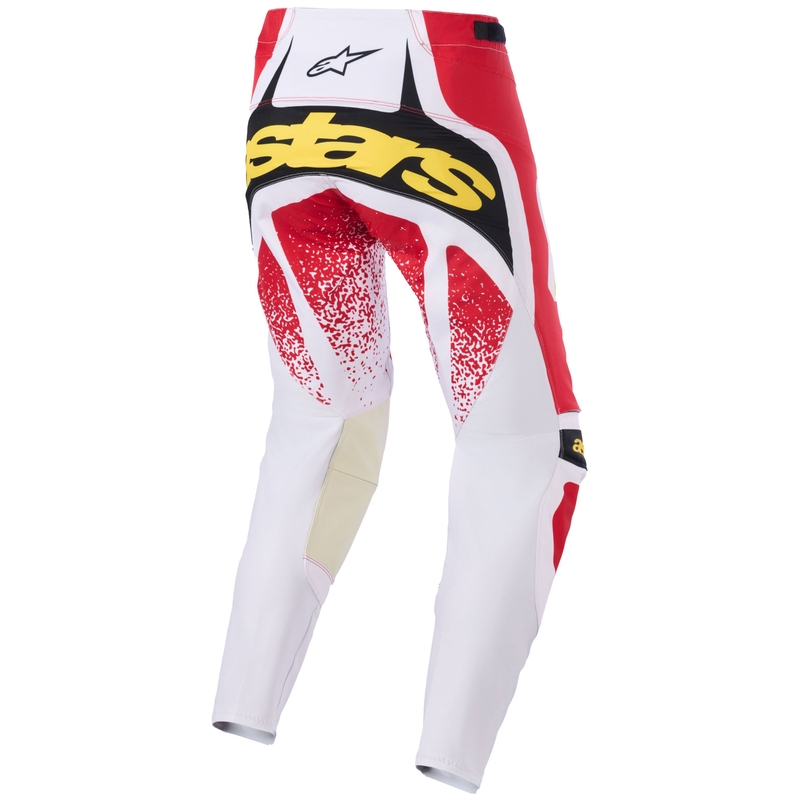 Alpinestars Techstar Nomur Motocrosshose hellgrau-rot-schwarz-gelb