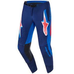 Alpinestars Supertech Vista Motocrosshose dunkelblau-koralle-kobalt