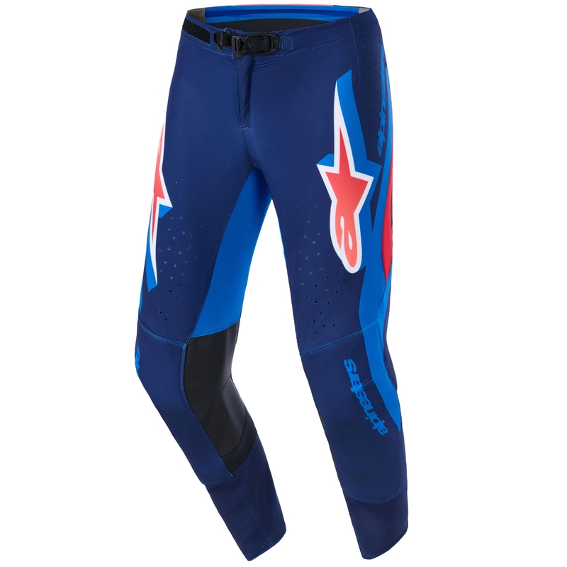 Alpinestars Supertech Vista Motocrosshose dunkelblau-koralle-kobalt