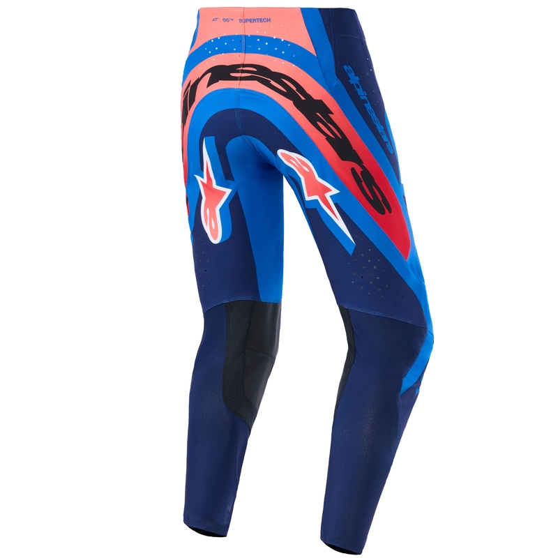 Alpinestars Supertech Vista Motocrosshose dunkelblau-koralle-kobalt