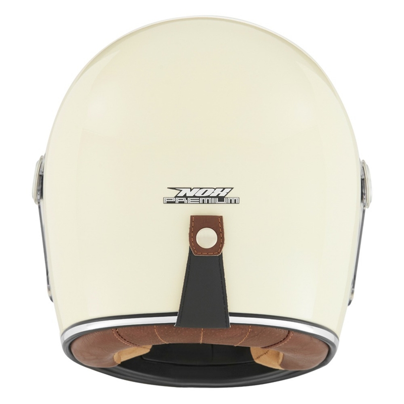 Integralhelm Motorrad NOX PREMIUM Revenge cremeweiß