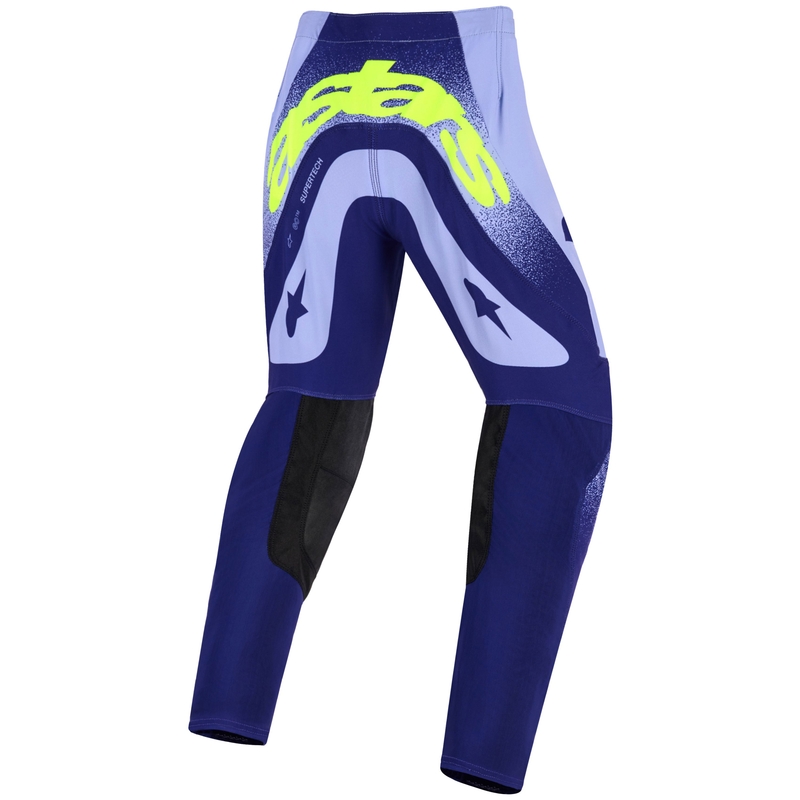 Motocrosshose Alpinestars Supertech Scenz Kinder Lila-Neongelb