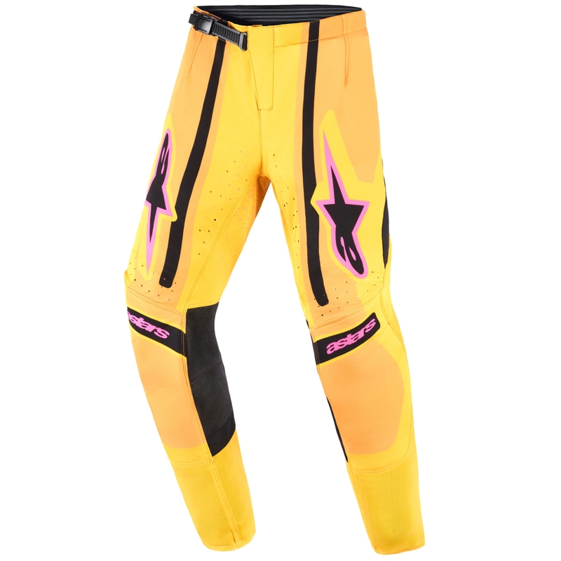 Kinder Motocross Hose Alpinestars Techstar Nomur Orange-Gelb-Pink