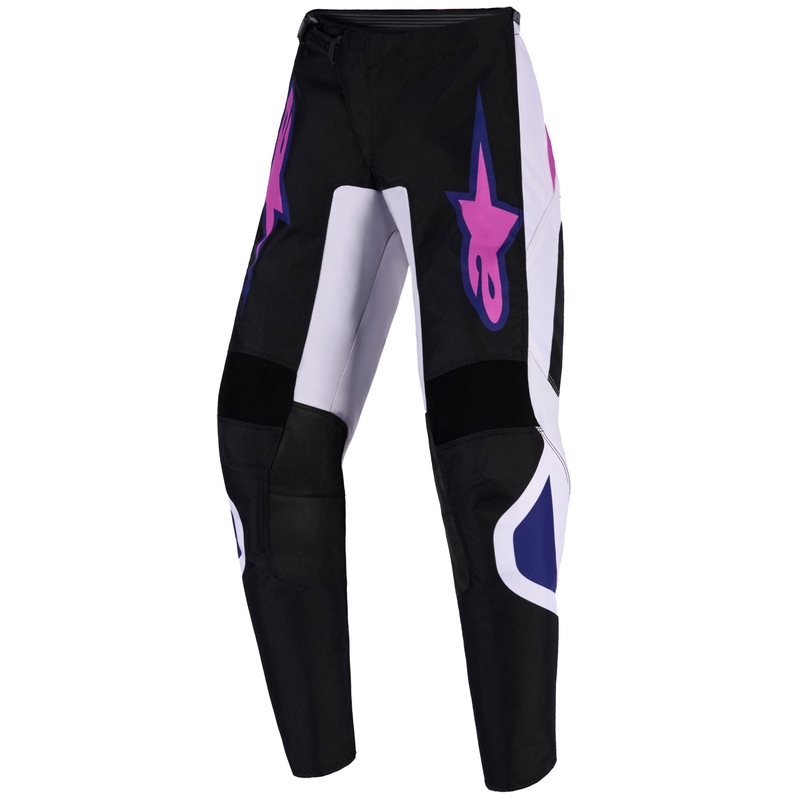 Motocrosshose Alpinestars Fluid Grid Kinder Schwarz-Hellgrau-Lila