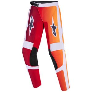 Alpinestars Fluid Portl Kinder Motocrosshose rot-orange-hellgrau