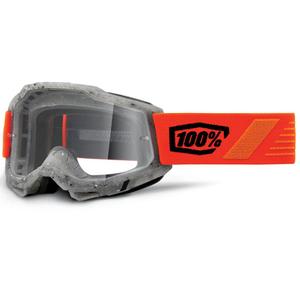 Motocrossbrille 100% ACCURI 2 Schrute mit klarem Plexiglas