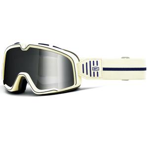 Motorradbrille 100% BARSTOW ARMO mit silbernem Plexiglas