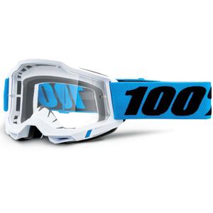 100% Accuri Novel Motocross-Brille mit klarem Plexiglas