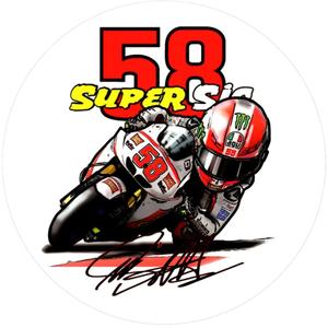 Marco Simoncelli ART Sticker