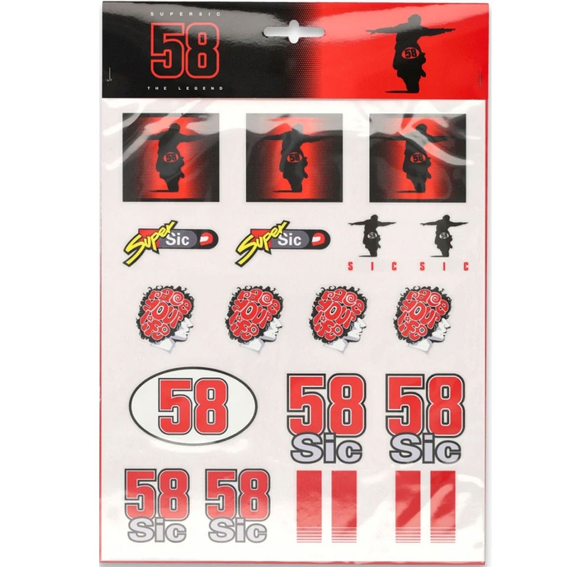 Marco Simoncelli A4-Aufkleberset