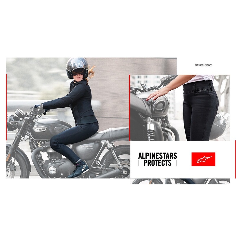 Alpinestars Banshee Damen Motorradleggings schwarz