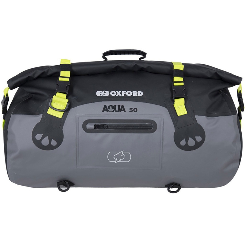 Oxford Aqua T-50 Roll Bag 50 l wasserdichte Tasche schwarz-grau-fluogelb
