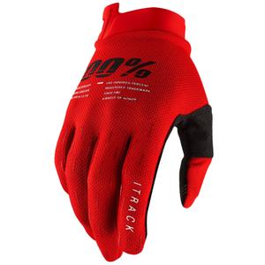 Motocross-Handschuhe 100% - USA ITRACK rot