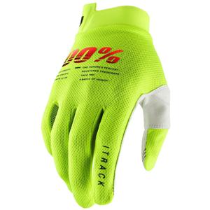 Motocross-Handschuhe 100% - USA ITRACK fluo green