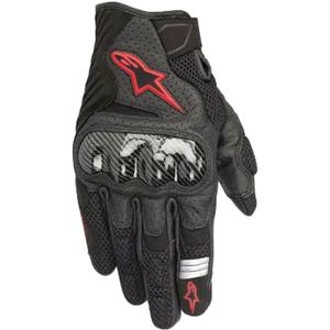 Alpinestars SMX-1 AIR 2 Motorradhandschuhe schwarz-fluo rot