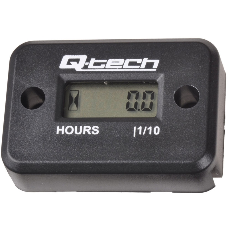 Q-TECH Betriebsstundenzähler schwarz