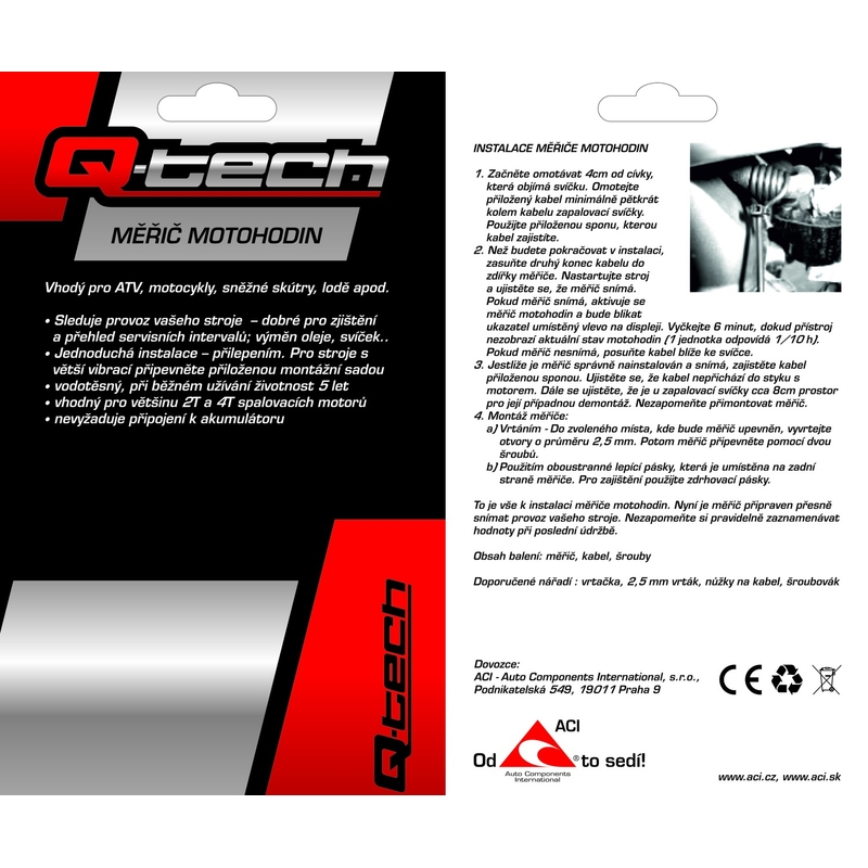 Betriebsstundenzähler Q-TECH orange