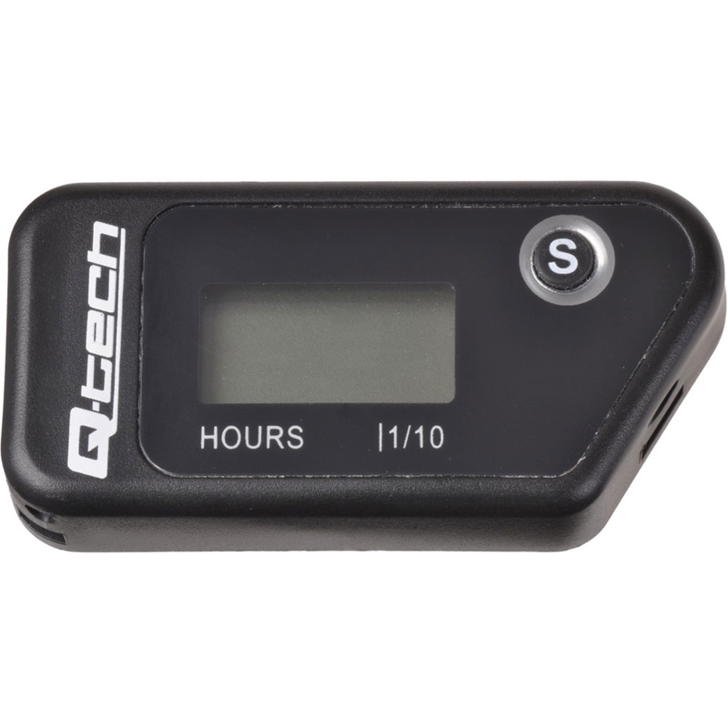 Funk-Betriebsstundenzähler mit rücksetzbarem Zähler Q-TECH schwarz
