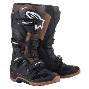 Motorradstiefel Alpinestars Tech 7 Enduro Schwarz-Dunkelbraun