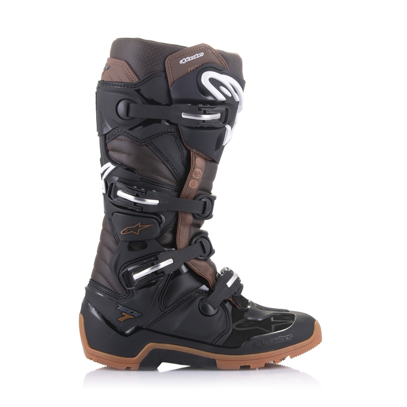 Motorradstiefel Alpinestars Tech 7 Enduro Schwarz-Dunkelbraun