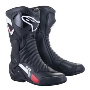 Alpinestars S-MX 6 Motorradstiefel schwarz-weiß-grau-rot