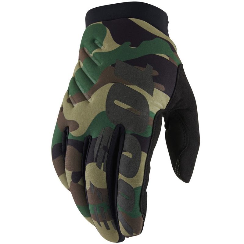 Motocross-Handschuhe 100% - USA BRISKER schwarz-camo