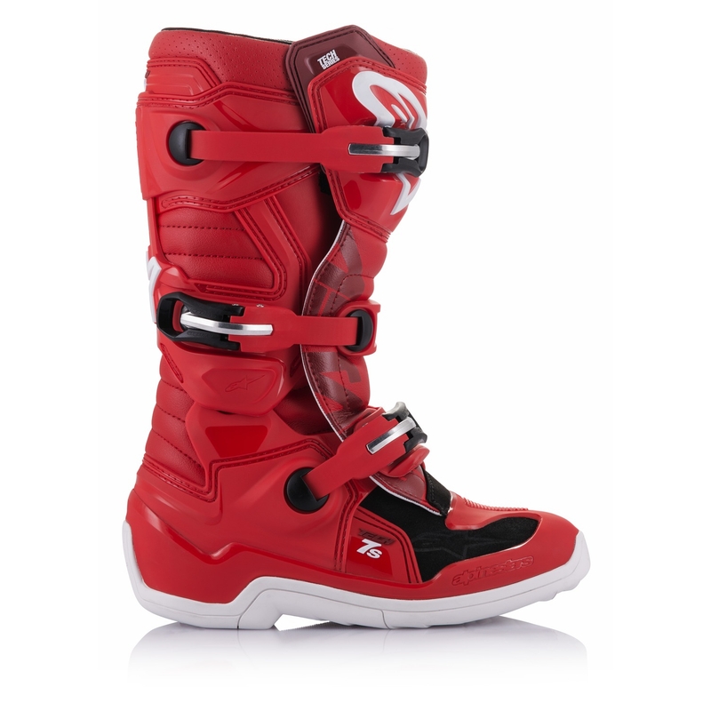 Alpinestars Tech 7 S Kinder-Motorradstiefel rot