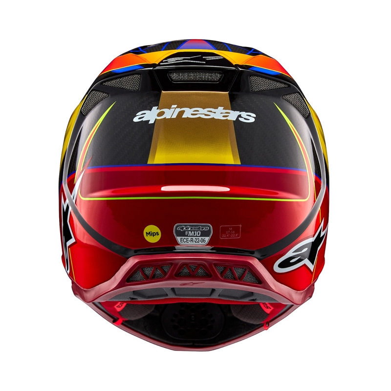 Alpinestars Supertech S-M10 Era gold-roter Motocross-Helm