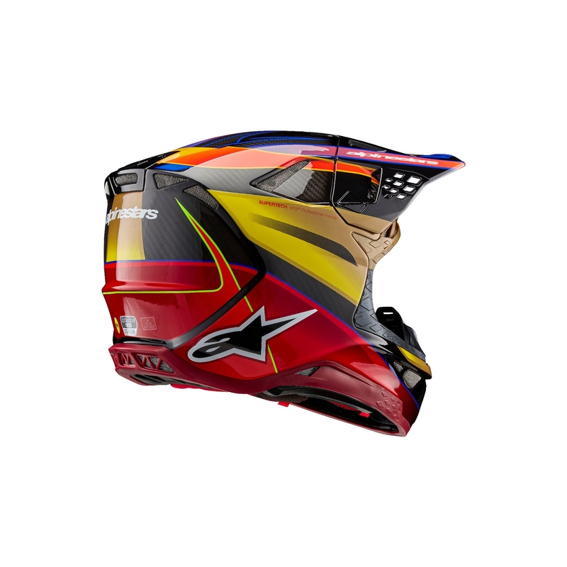 Alpinestars Supertech S-M10 Era gold-roter Motocross-Helm