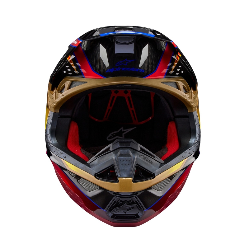 Alpinestars Supertech S-M10 Era gold-roter Motocross-Helm