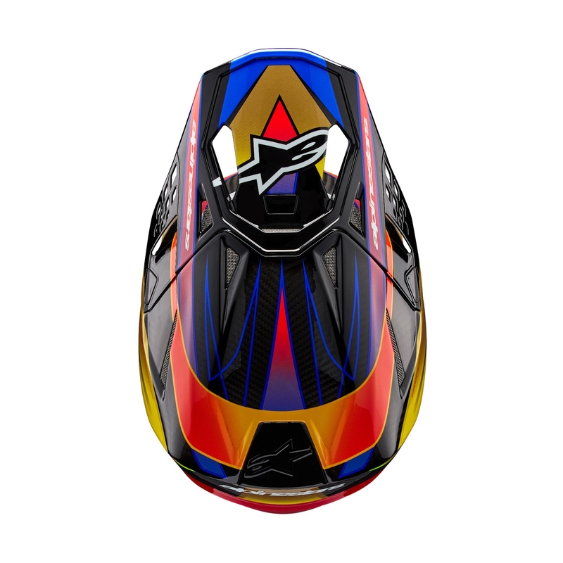 Alpinestars Supertech S-M10 Era gold-roter Motocross-Helm