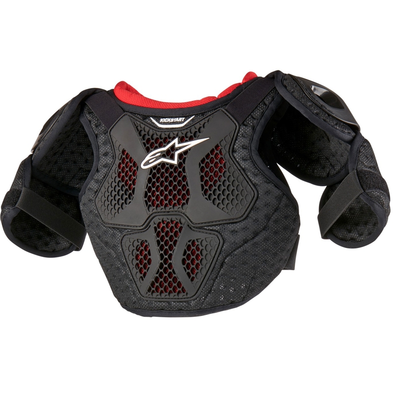 Alpinestars Bionic Kickstart Kinder Sicherheitsweste schwarz-rot