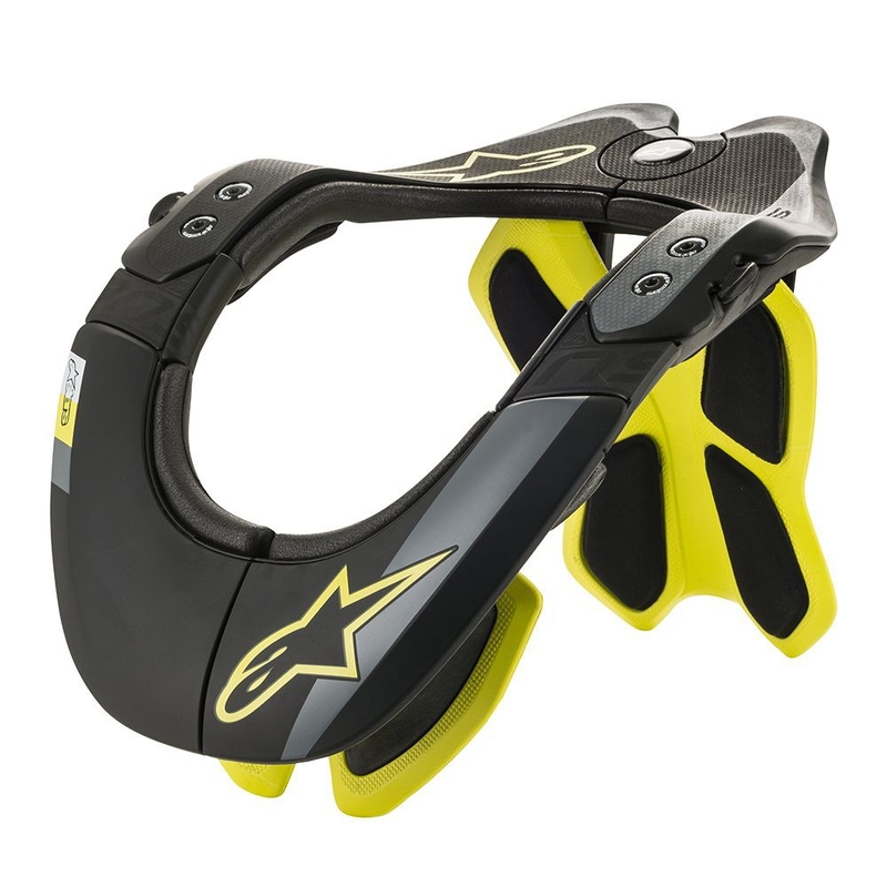 Alpinestars BNS Tech-2 Nackenschutz schwarz-gelb fluo