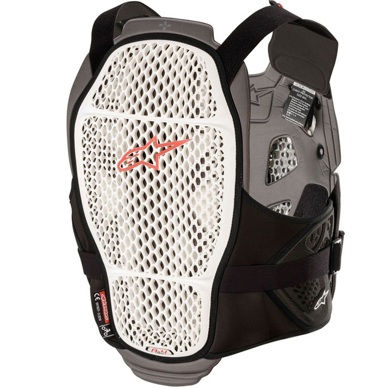 Alpinestars A-4 MAX Brustschutz weiß-anthrazit-rot