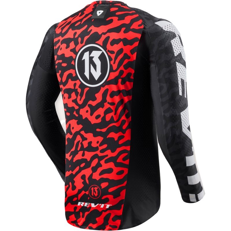 Revit Thirteen Motocross-Trikot schwarz