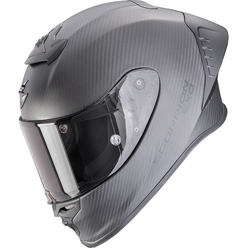 Scorpion EXO-R1 EVO II Carbon Air Solid Integralhelm für Motorradfahrer, Mattschwarz