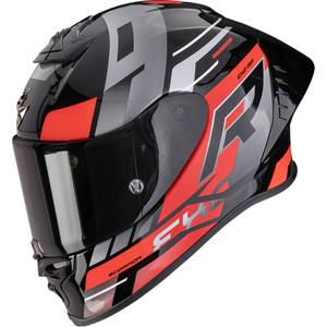 Scorpion EXO-R1 EVO II Air Adrenaline Motorrad Integralhelm Schwarz-Rot-Silber